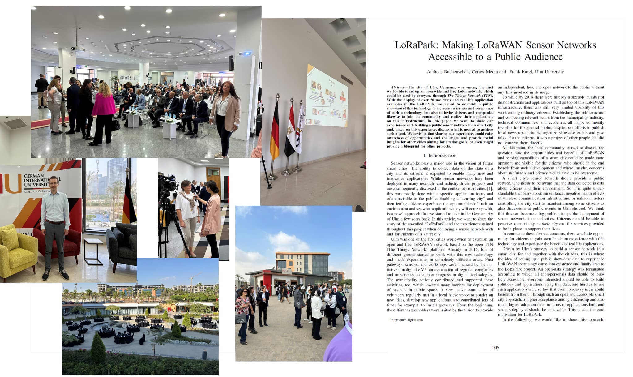 Der LoraPark auf der IEEE Konferenz in Kairo